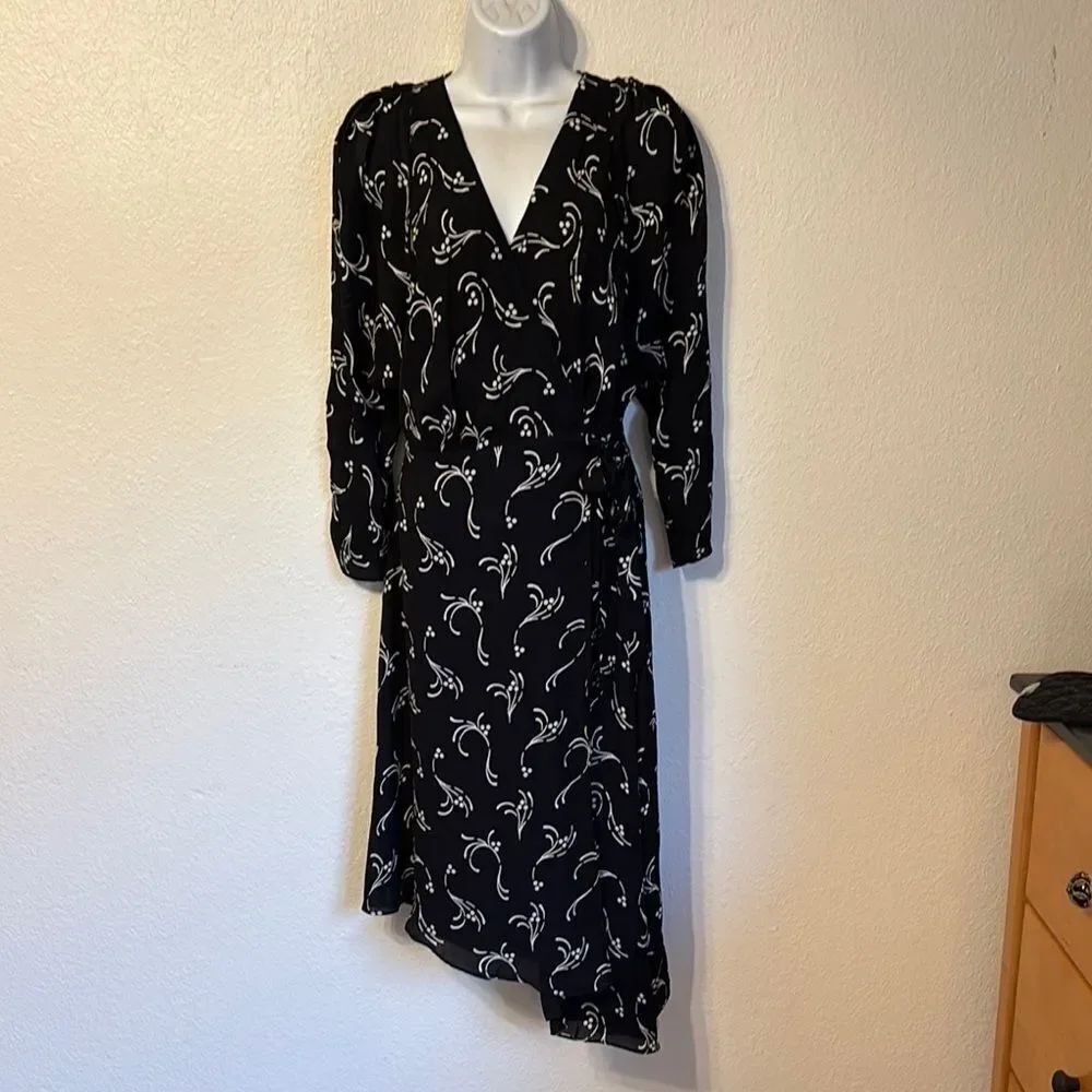 Joie Acanthia Silk Wrap Dress Size Small